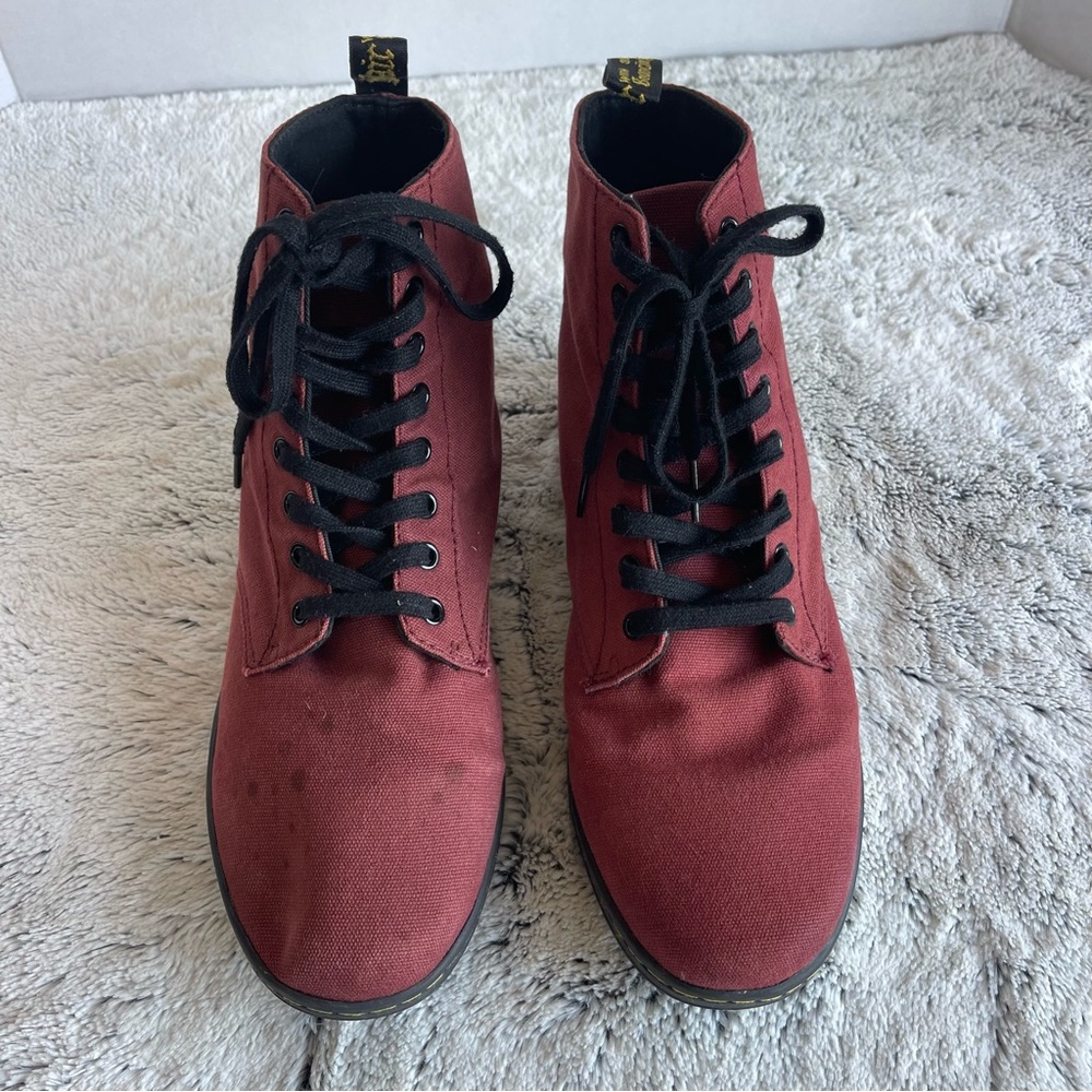 Dr. Martens Shoreditch Canvas 7-Eye Lace-Up Boots Men size 11 - Picture 3 of 9